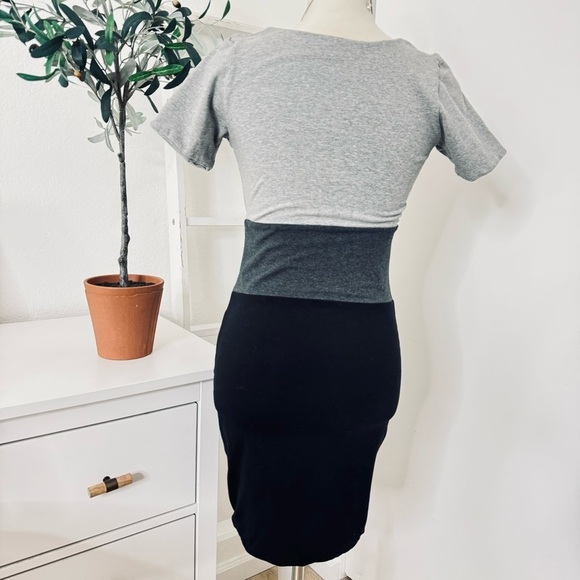 INDAH BODY Casual Double Layer Color Block Mini Dress Size 1 Small - Picture 3 of 15